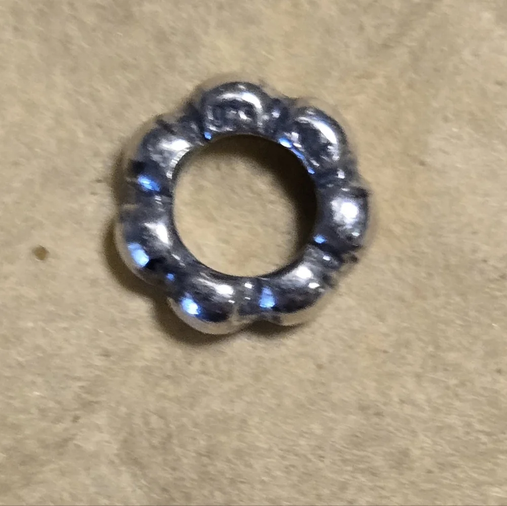 Pandora Murano glass charm beads and sterling silver spacers. Retired - Picture 7 of 16